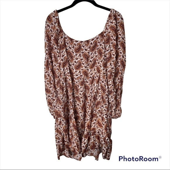 NWT FAITHFULL THE BRAND x REVOLVE Naline Paisley Print Long Sleeve Mini Dress M - Picture 9 of 12